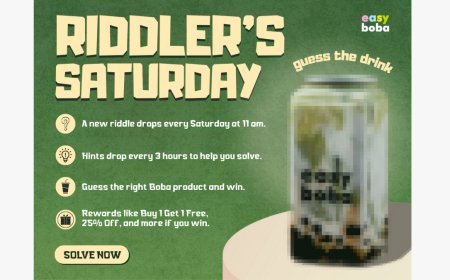 Easy Boba Unveils ‘Riddler’s Saturday’: A Refreshing Twist to Bubble Tea with a Brainy Spin