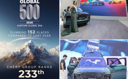 Chery Group rejoins Fortune Global 500; LEPAS debuts at Jakarta Auto Show with first overseas orders