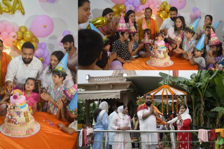 Kavya Khasa Turns 6: Young Star Shines with Devotion, Community Service, and Cultural Values