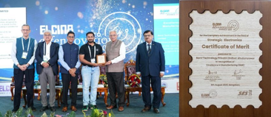 BonV Aero Wins ELCINA Honour for Manufacturing Excellence, Cementing Its Status as a Deep-Tech Leader