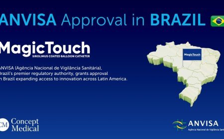 ANVISA Grants Commercial Approval to Concept Medical’s MagicTouch Sirolimus-Coated Balloon for CAD in Brazil
