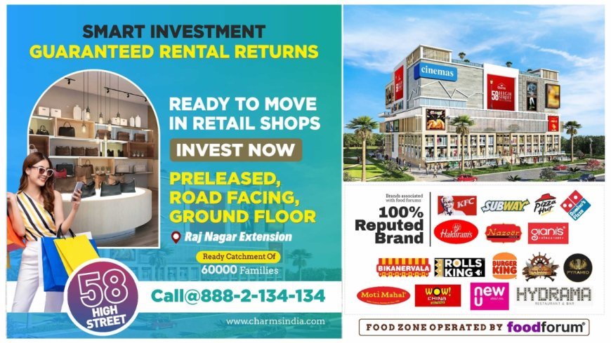 Charms India: Retail Shops Available at Raj Nagar Extension, Ghaziabad