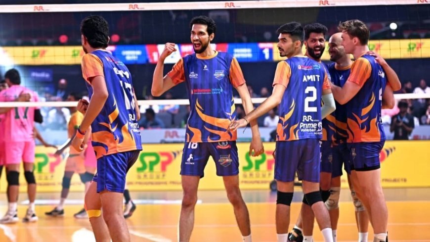 PVL 2025 Season 4 (Match 32): Mumbai Meteors qualify for Semi-Finals with win over Chennai Blitz