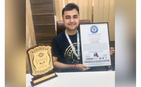 Dr. Yash Pandey Honoured by London & Asian Book of Record for 1000 Surgeries in 100 Days