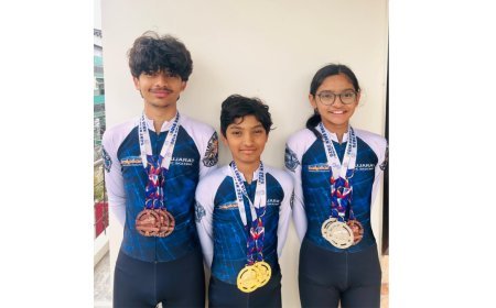Gujarat Shines at the India Open Ice Short Track Speed Skating Championship 2025–26