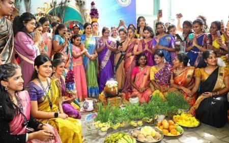 Pongal Fete Gets all its Rustic Charm at Dr. MGR-Janaki College for Women