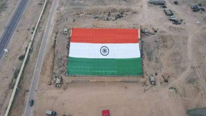 World’s Largest Khadi National Flag to be Displayed in Kutch’s Dhorodo on the 77th Republic Day