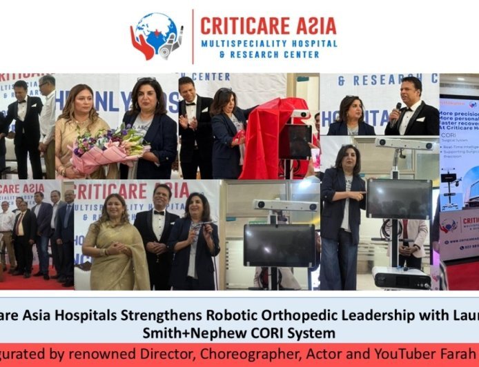 CritiCare Asia Hospitals launches Smith+Nephew CORI robotic system for joint replacements