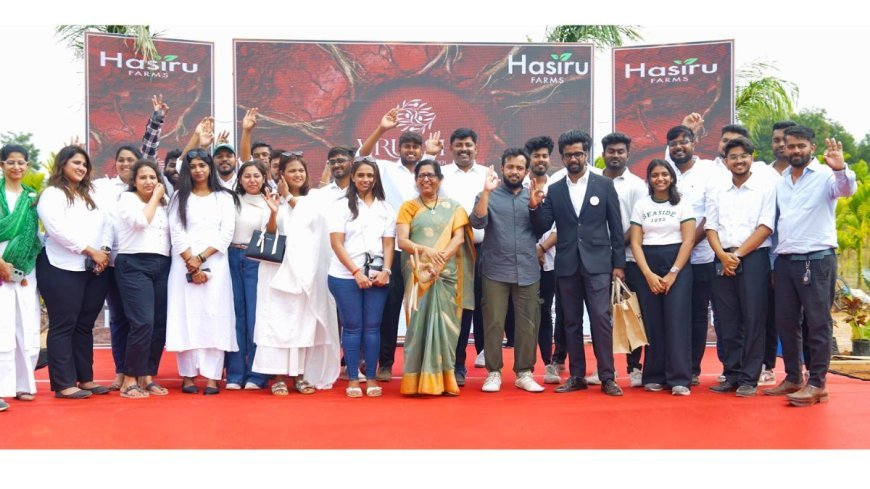 Hasiru Farms Marks 77th Republic Day with 77 Kms Cyclothon at VRUKSHA Project Launch