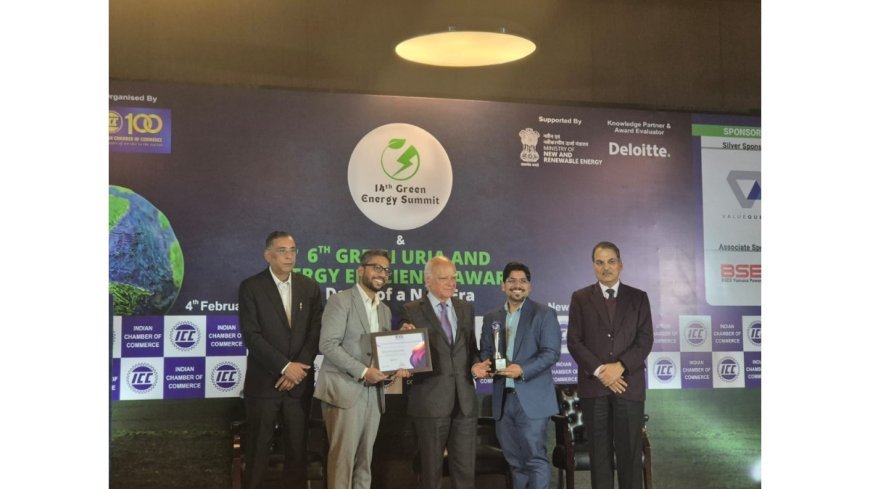 Fujiyama Power Systems Limited Wins Silver at 6th Green Urja and Energy Efficiency Awards