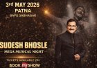 Sudesh Bhosle’s Mega Musical Night in Patna on May 3, More than 5000 audience members to enjoy a melodious evening of music