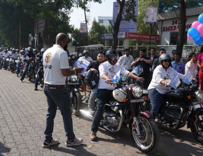 Shalby Hospital inaugurates Oncology Department, organises bike rally to mark International Women’s Day