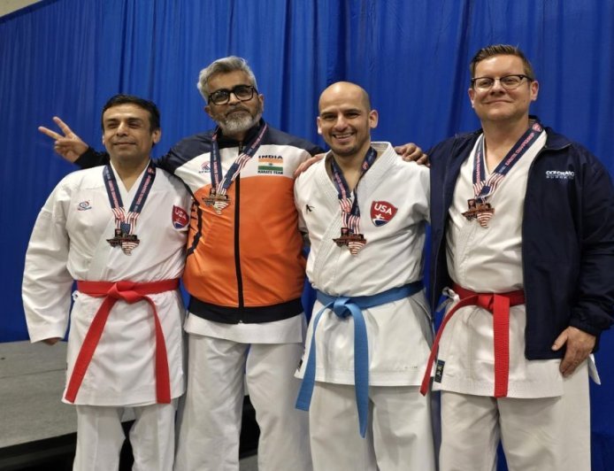 Indian Martial Artist Yashpal Singh Kalsi Clinches Gold at US Open Karate Championship Despite Injury and Illness